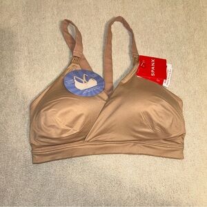 SPANX Bra-llelujah Stretch Removable Pad Nursing Bra‎ in Beige Small